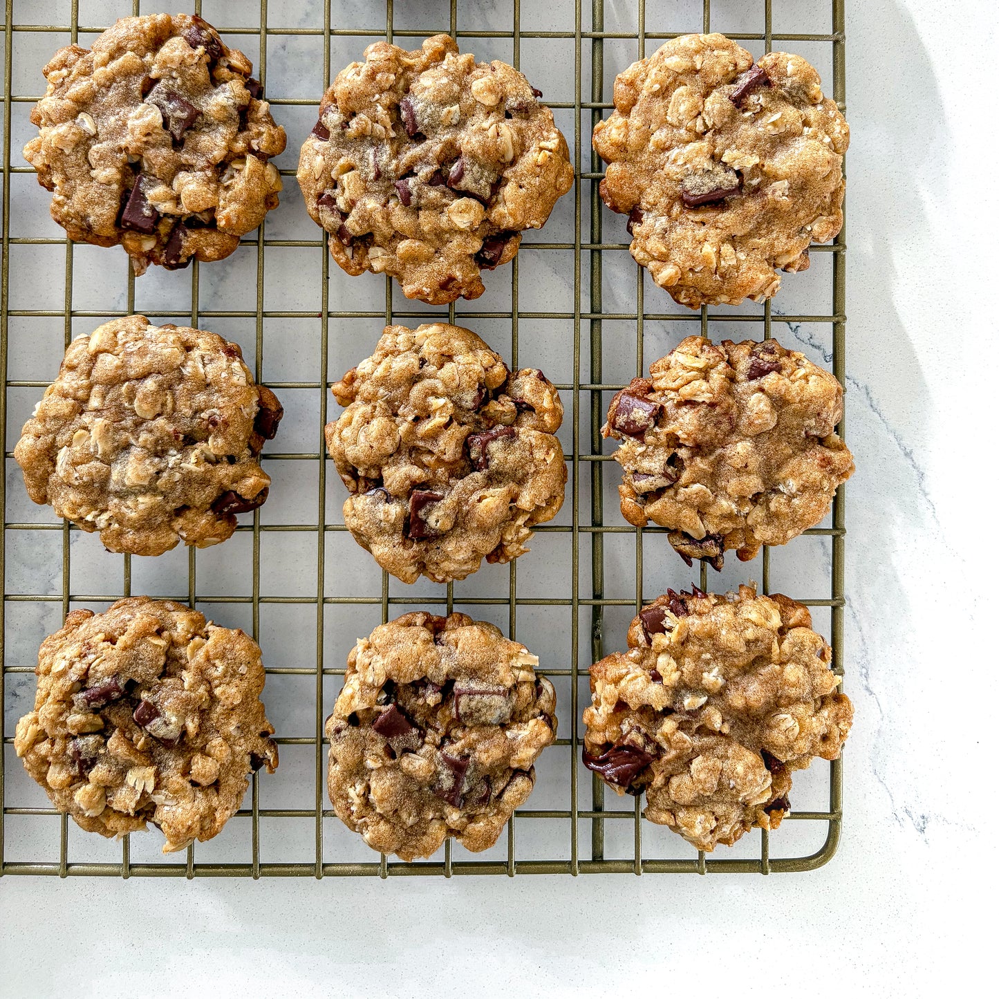 brown butter oatmeal chocolate cookies
