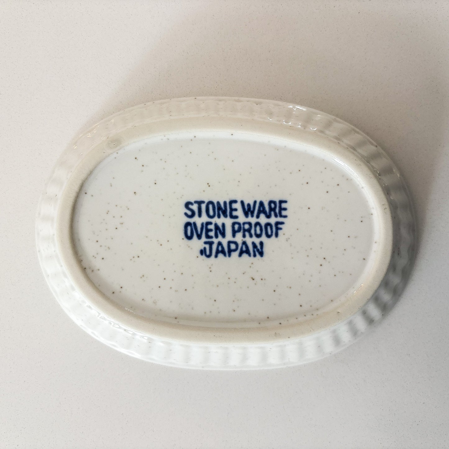 speckled oval ramekins - set of 4