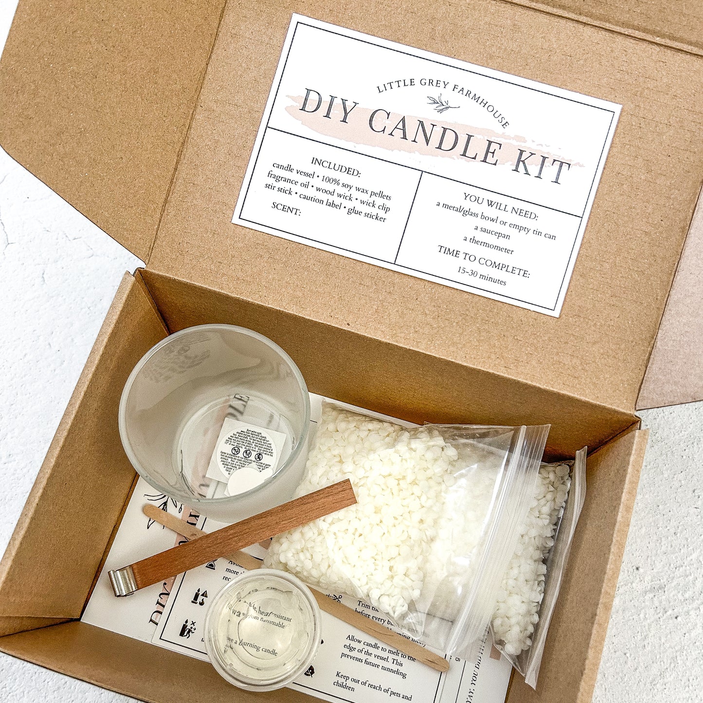 diy candle kit - wildflower