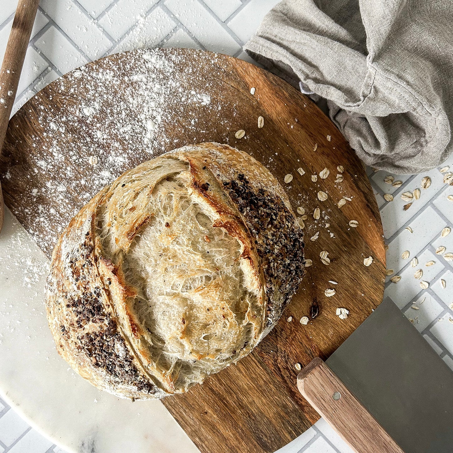 everything bagel sourdough