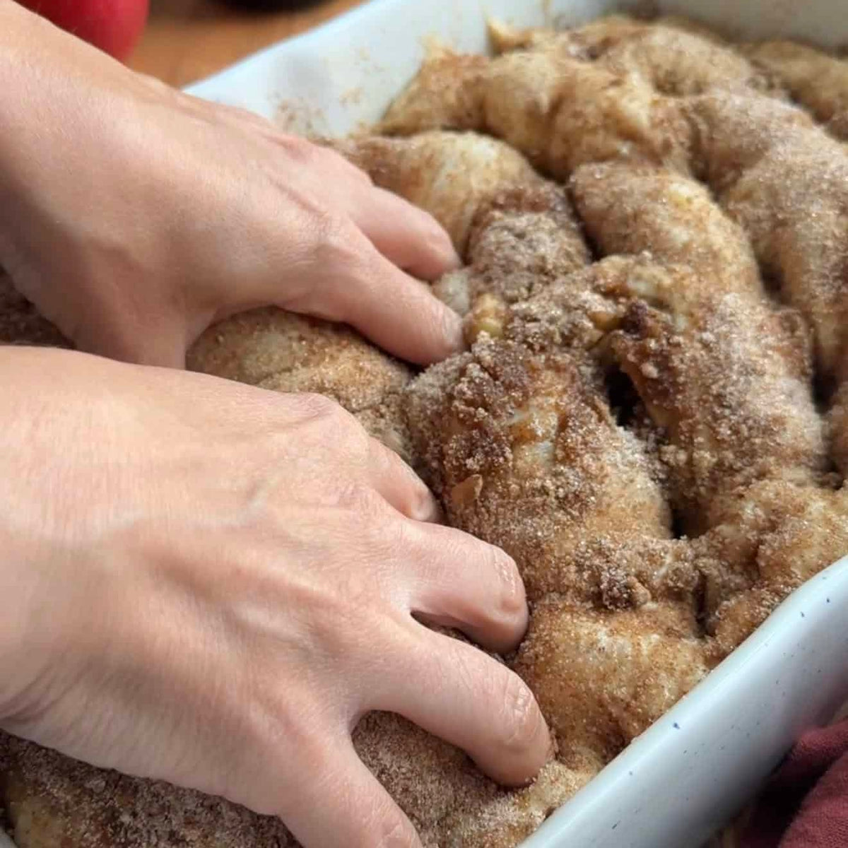 apple cider donut focaccia