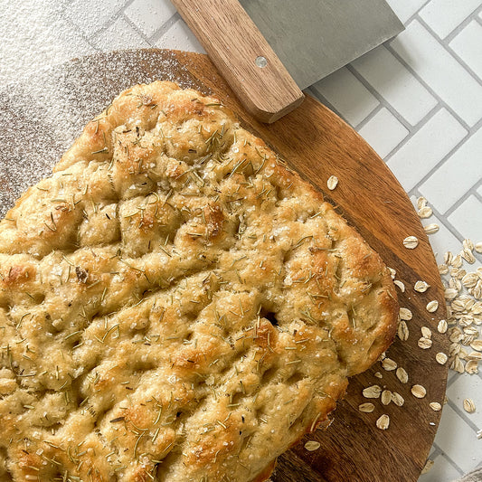sea salt & rosemary sourdough focaccia