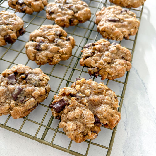 brown butter oatmeal chocolate cookies