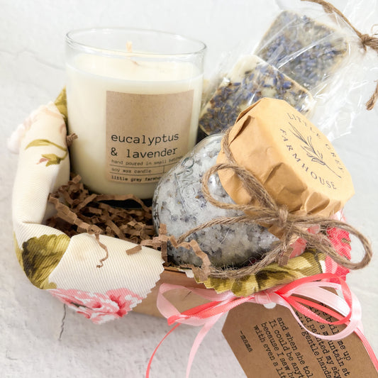 lavender relaxation gift basket