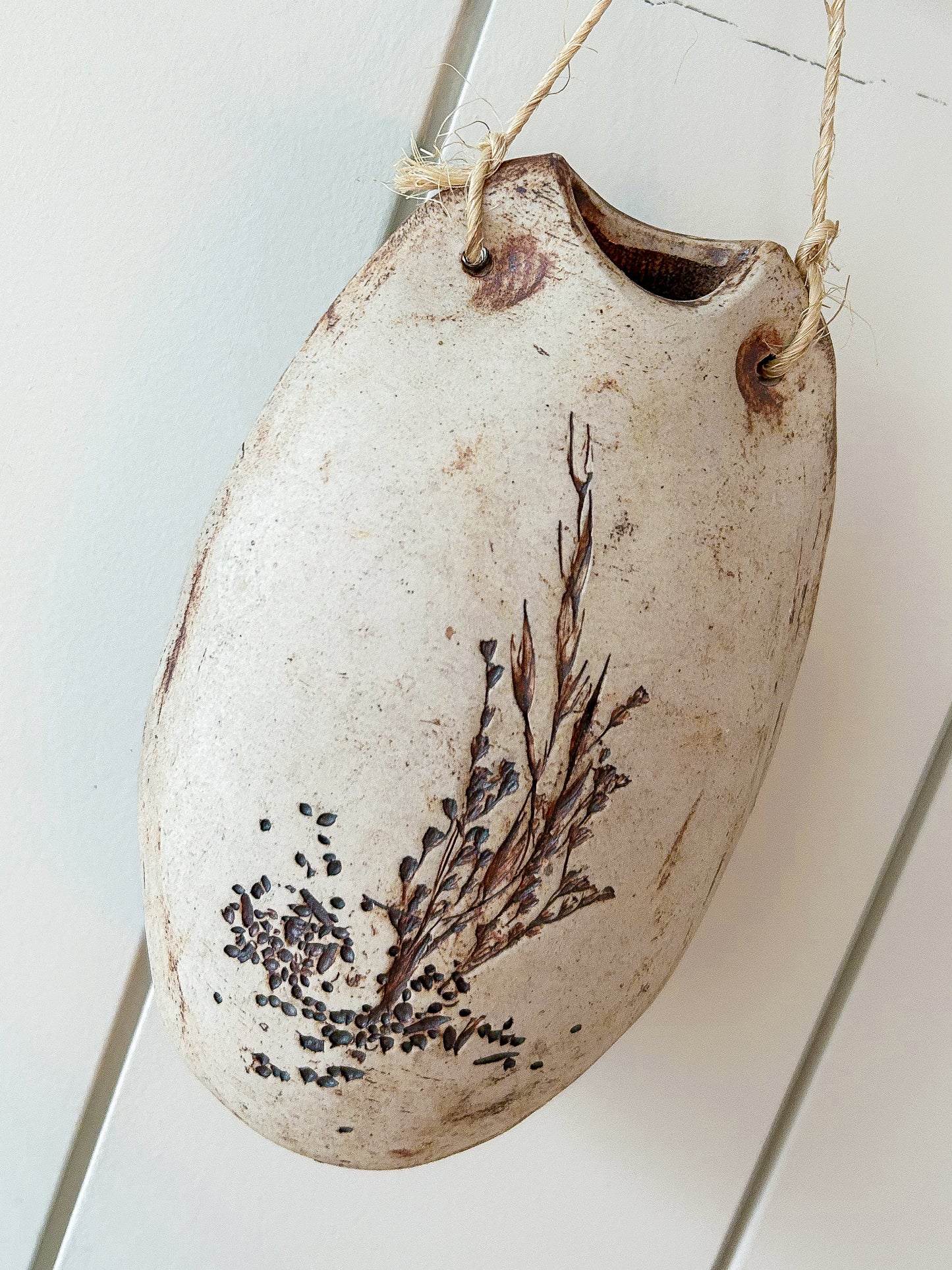 hanging pottery vase