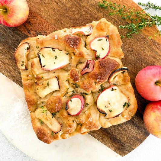 apple + thyme focaccia