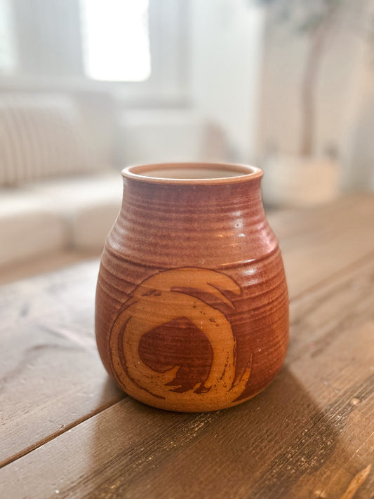 midcentury pottery vase
