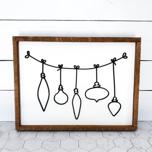 laser cut ornament sign